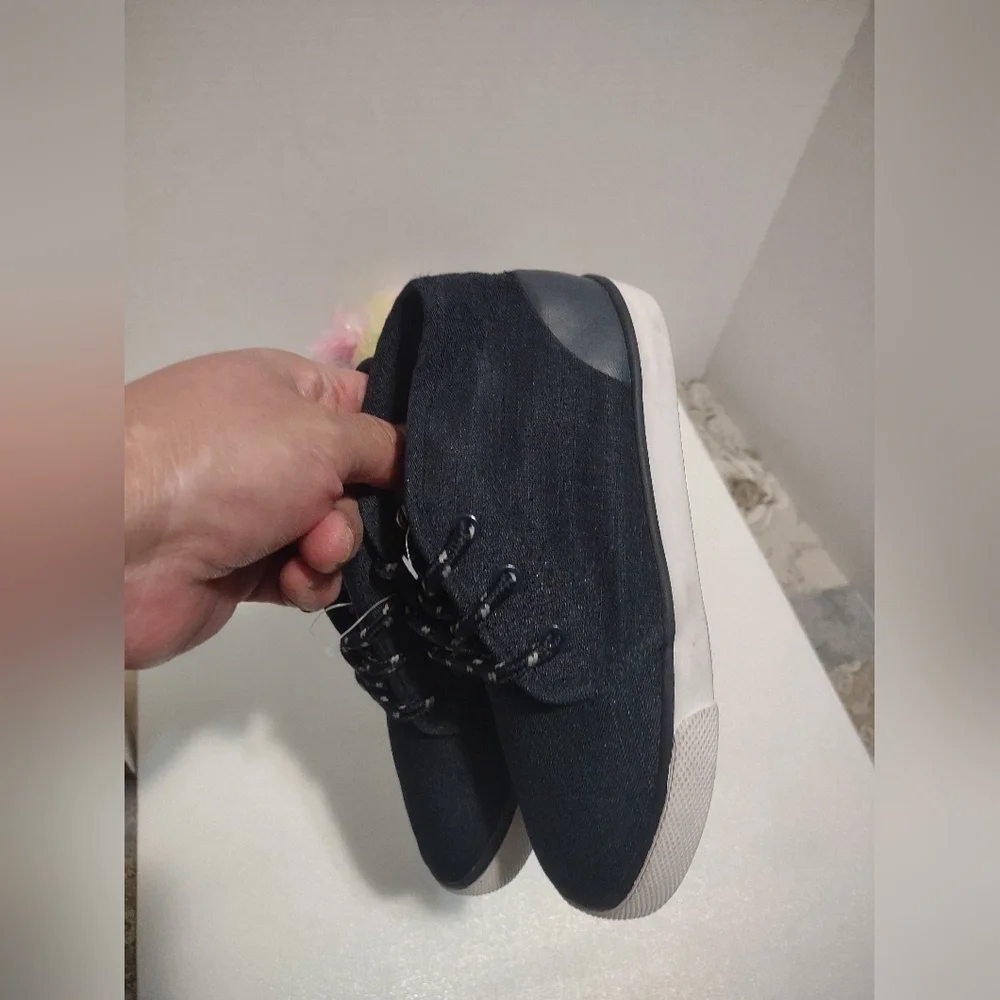 Cat & Jack Black Sneakers with White Soles